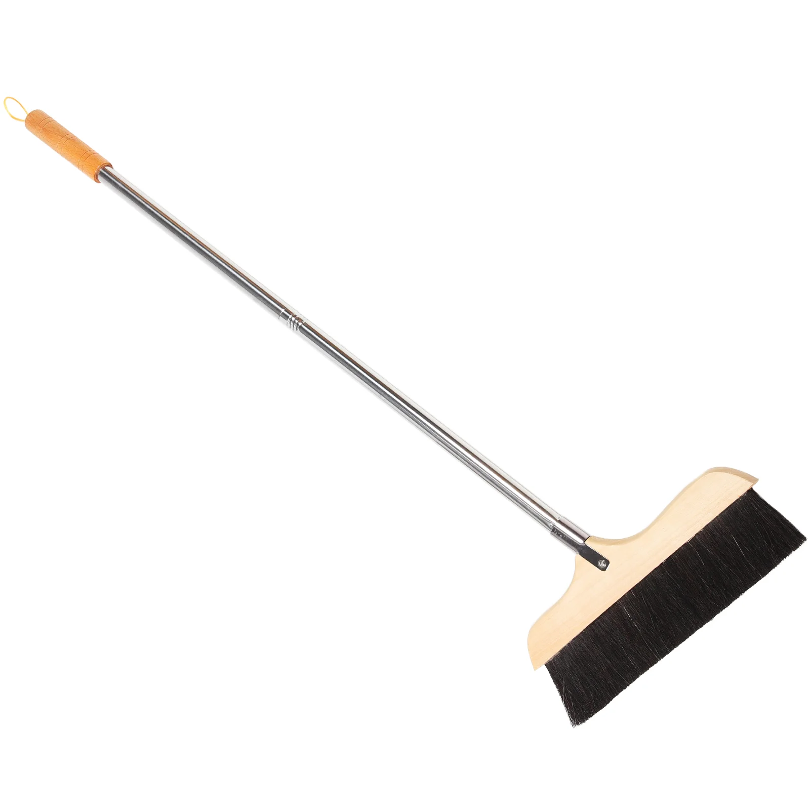 

Heavy Duty Broom Wooden Household Kitchen Horsehair Tile Surface Horsetail Home With Metal Handle