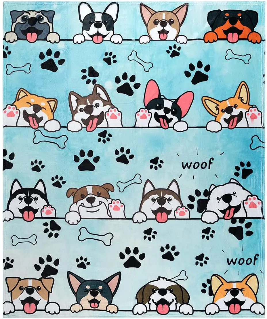 

Dog Throw Blanket Super Soft Adorable Puppy Blanket for Women Men Dogs and Dog Lovers Blanket