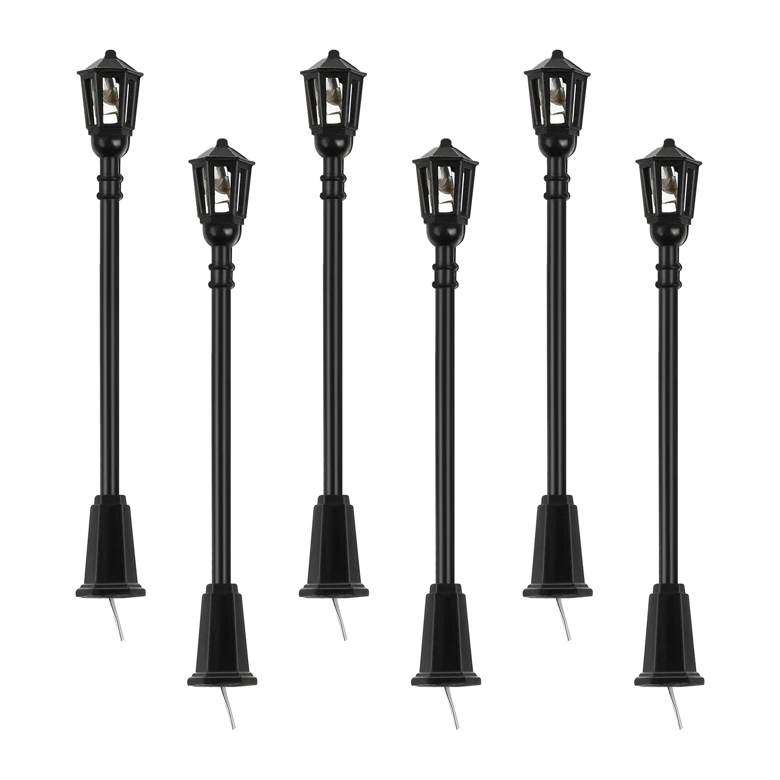 

20pcs Landscape Mini Streetlight Miniature Sand Table Lights Sand Table Light Posts Miniature Garden Lamps