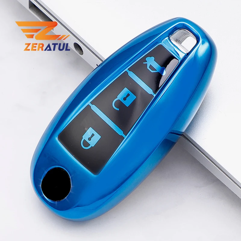 

For Suzuki Vitara Swift Ignis Kizashi SX4 Baleno Ertiga 2016 2017 2018 2019 3 Button Soft TPU Car Remote Key Shell Cover Case