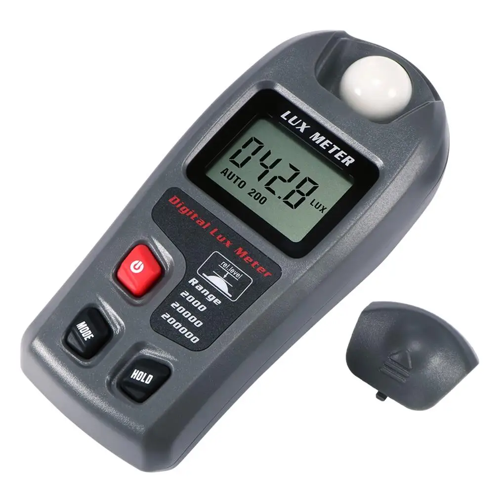 

Digital Luxmeters Illuminance Light Meter Battery-charged Luminometer with LCD Display Photoelectric Tachometer Tester