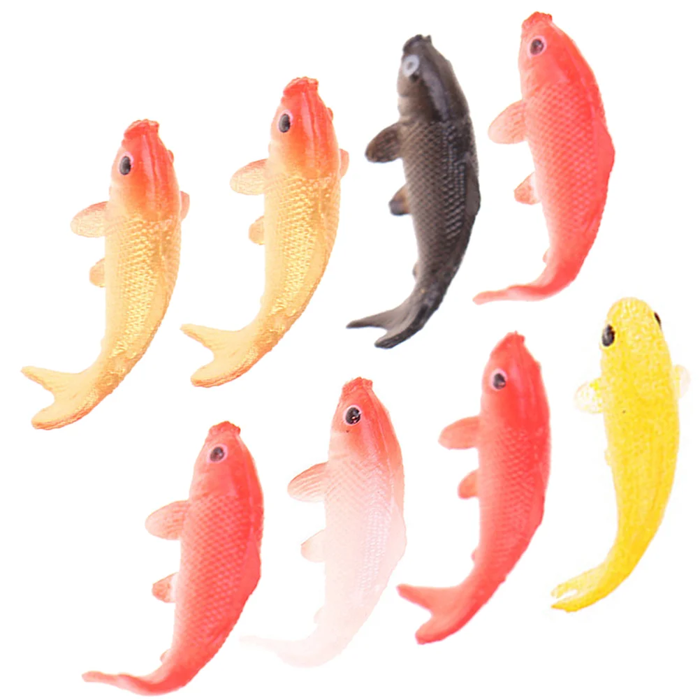 8 шт. активный карп имитация модели кои аксессуары для аквариума мини-фигурки