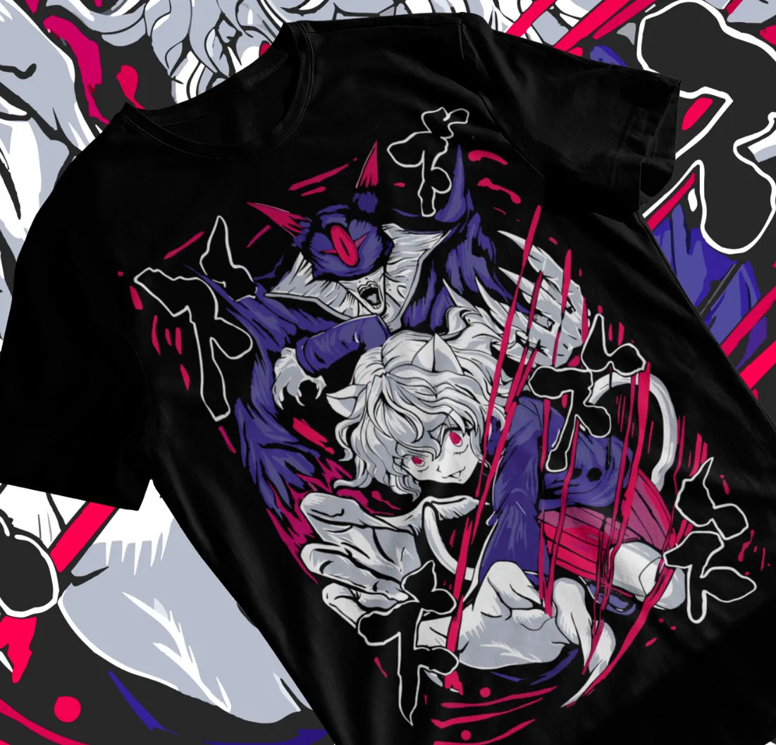 Neferpitou футболка Hunter X манга полоса HXH аниме Мягкая