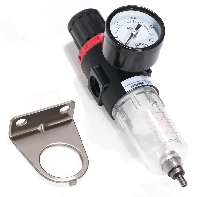 

Afr-2000 1/4 Pneumatic Filters AFR2000 Filter For Air Compressor Moisture Separator Pressure Regulator Oil Water separators Unit