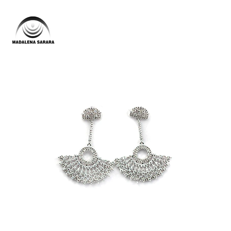 Женские серьги-подвески MADALENA SARARA S925 с инкрустированными драгоценными камнями
