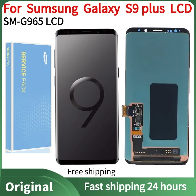 100%Original Super AMOLED LCD For Samsung S9 plus G965 G965F LCD For Samsung S9 plus Display LCD Touch Screen Digitizer Assembly