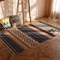 Bohemia tassels carpet for home decor Retro rug floor mats pad Morocco Living room rugs house bedroom Carpets camping picnic mat