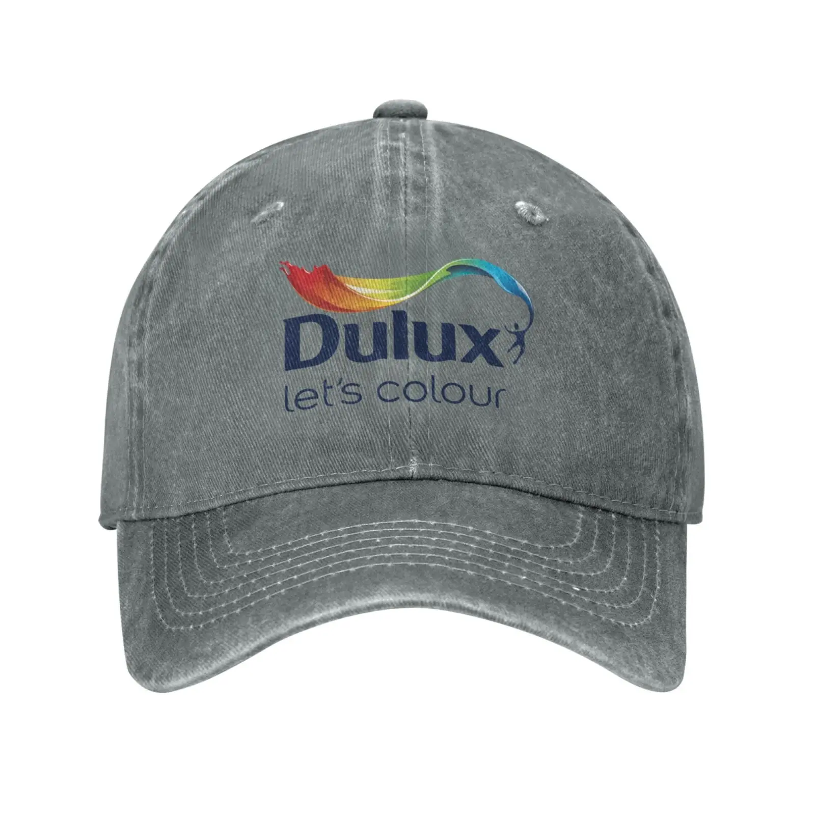 

Dulux logo Print Graphic Casual Denim cap Knitted hat Baseball cap