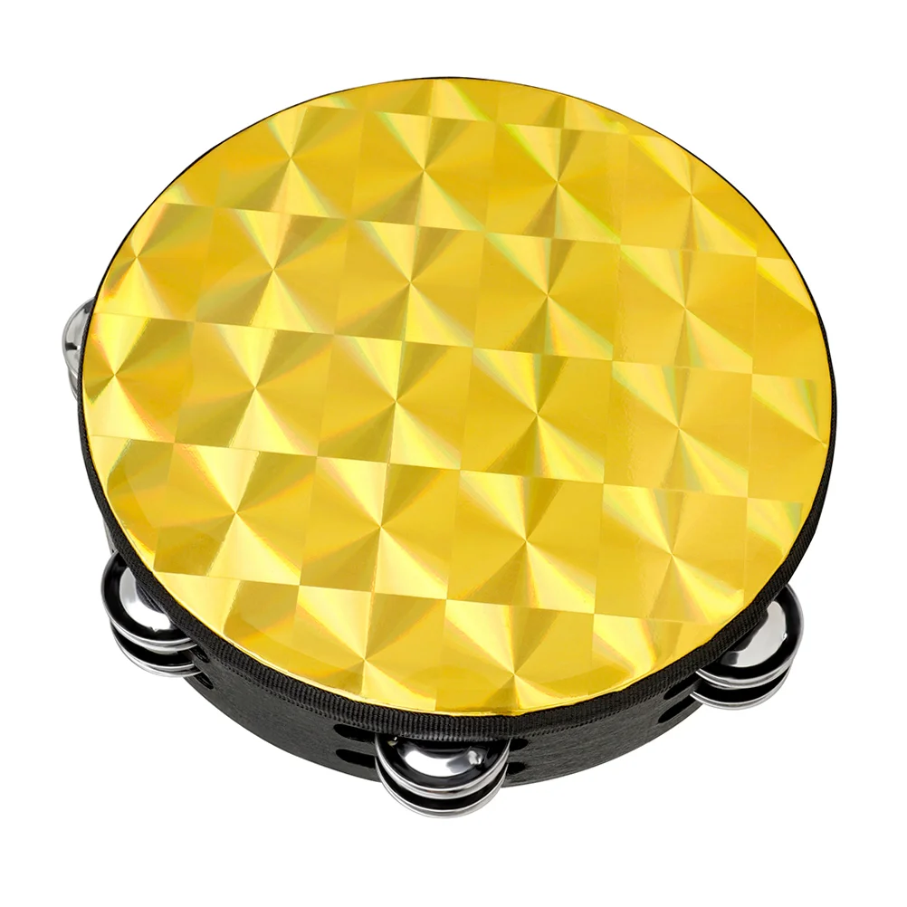 

Tambourine Wooden Percussion Drum Musical Toy Kids Instrument Toys Bell Hand Handheld Jingle Bells Educational Plaything
