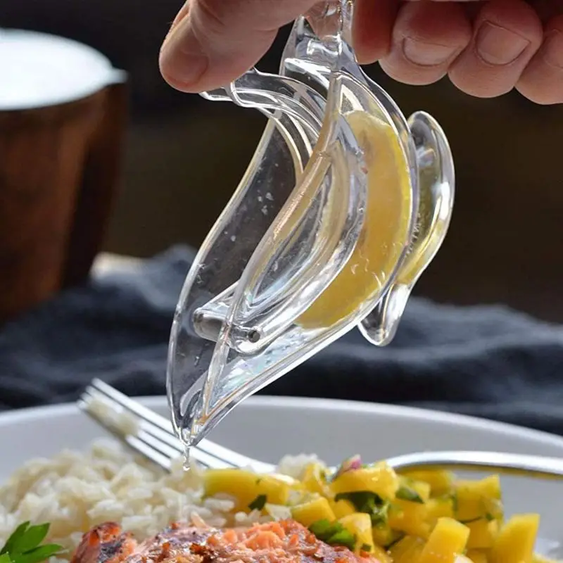 

Lemon squeezer Portable manual lemon clamp juicer Mini Fruit Juice Press Clear color bird shape acrylic manual squeezer