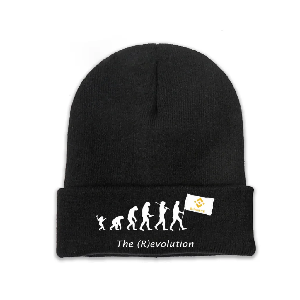 

Вязаная шапка Binance, шапки для майнинга криптовалюты, зимние теплые шапки, модная повседневная шапка для мужчин и женщин