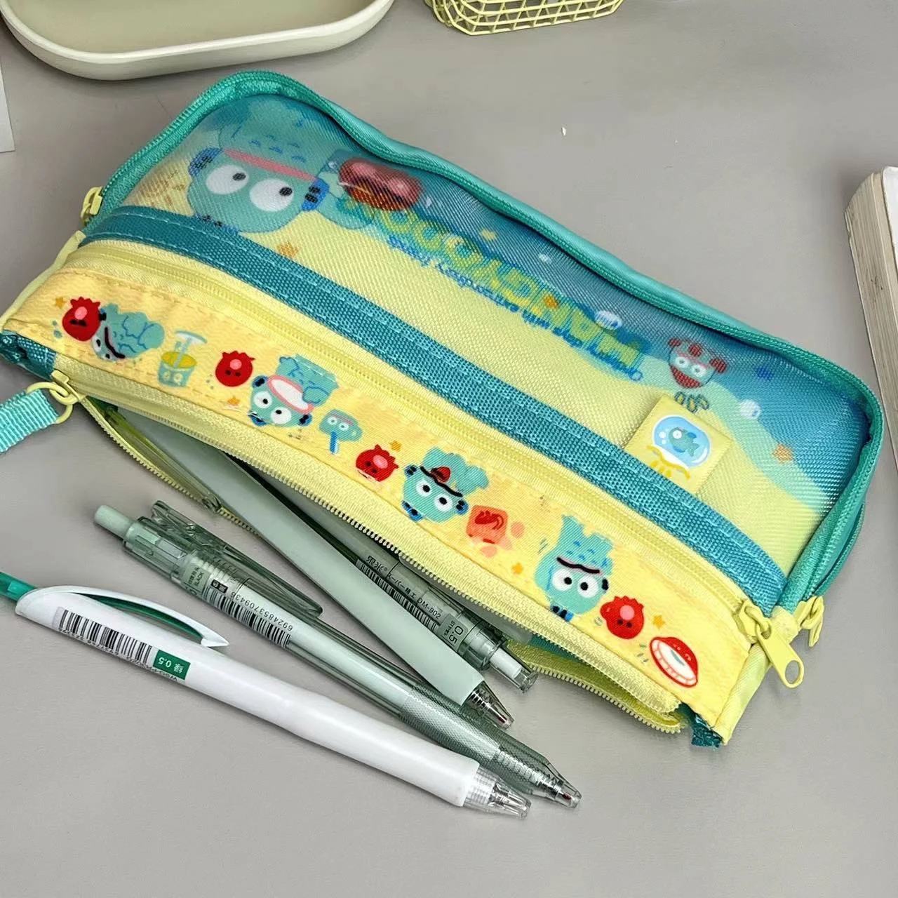 

Карандаш Sanrio Hangyodon Женский, милые школьные принадлежности в стиле аниме, студенческие принадлежности, сумка для хранения ручек, игрушек, подарки для девочек