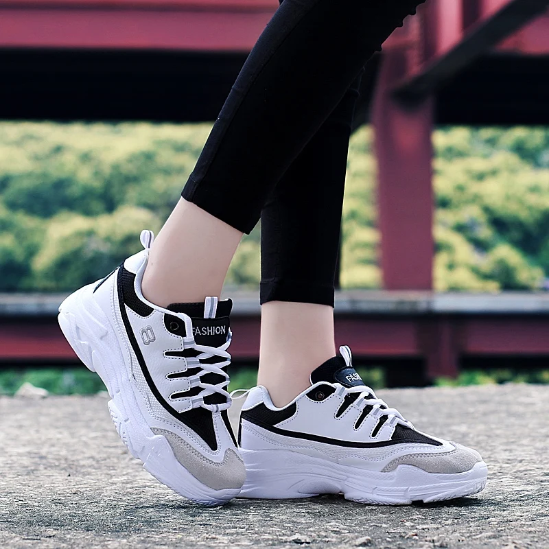 Couple Breathable Comfortable Casual Sneakers Adult Teenagers Outdoor Running Shoes Walking Shoes School Sports Shoes 35-44