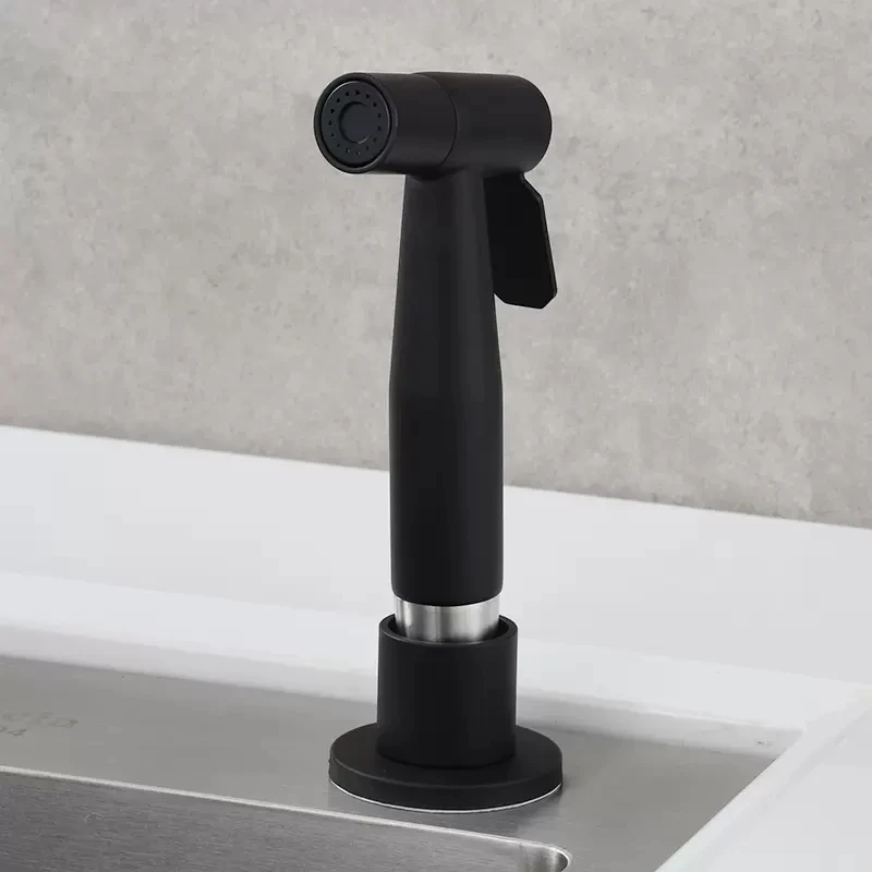 Черная кухонная раковина из нержавеющей стали 304 насадка для душа выдвижной