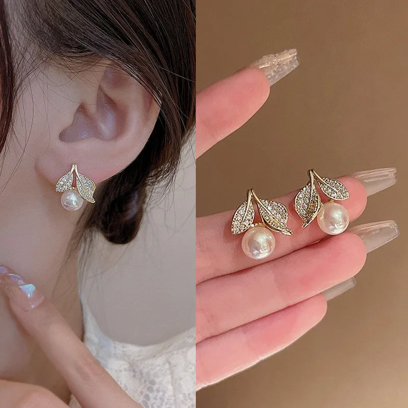 

2023 New Baroque Irregular Pearl Drop Earrings Geometric Trendy Elegant Piercing Earring for Women Party Celebration Jewelry