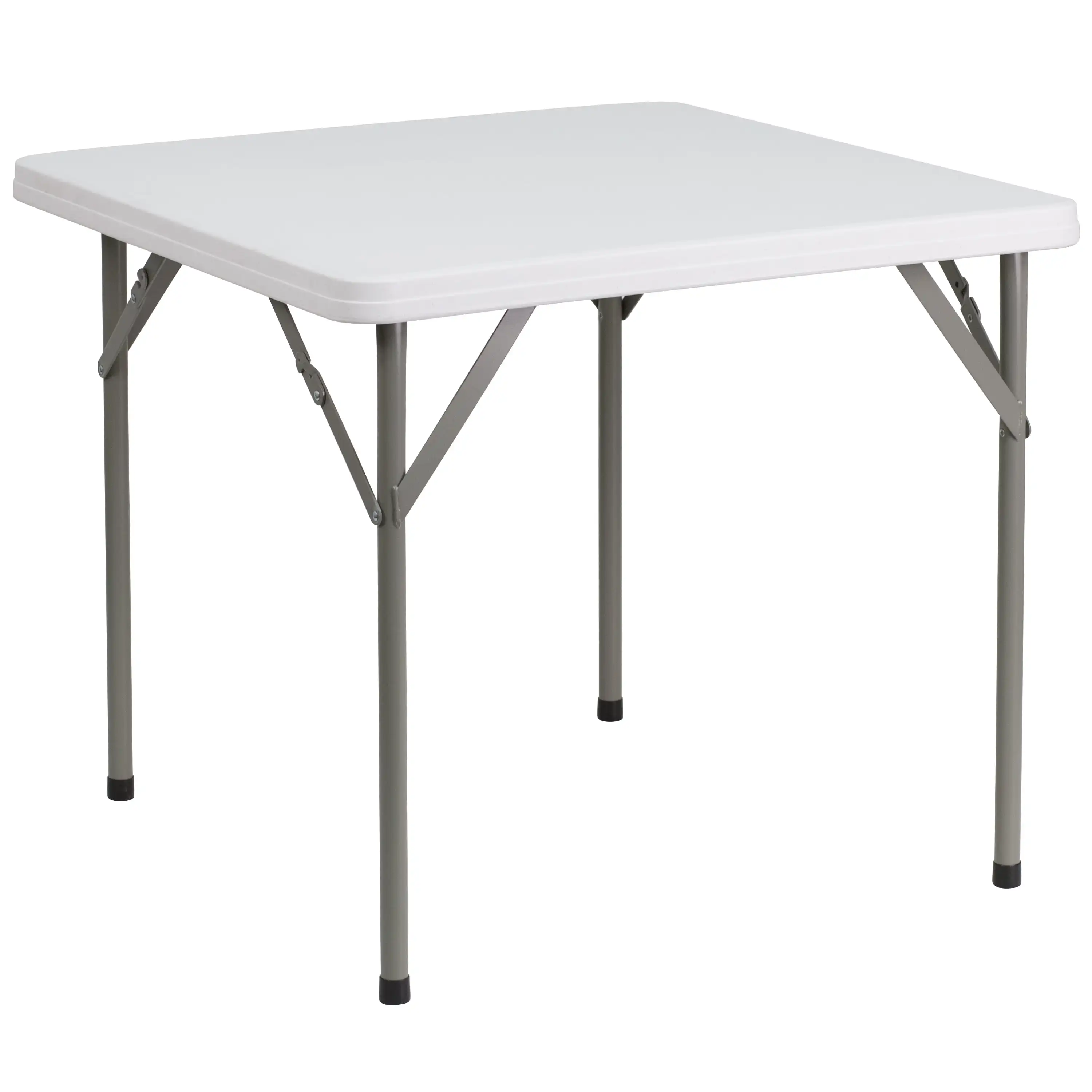 

2,85 футов квадратный белый пластиковый складной стол из гранита