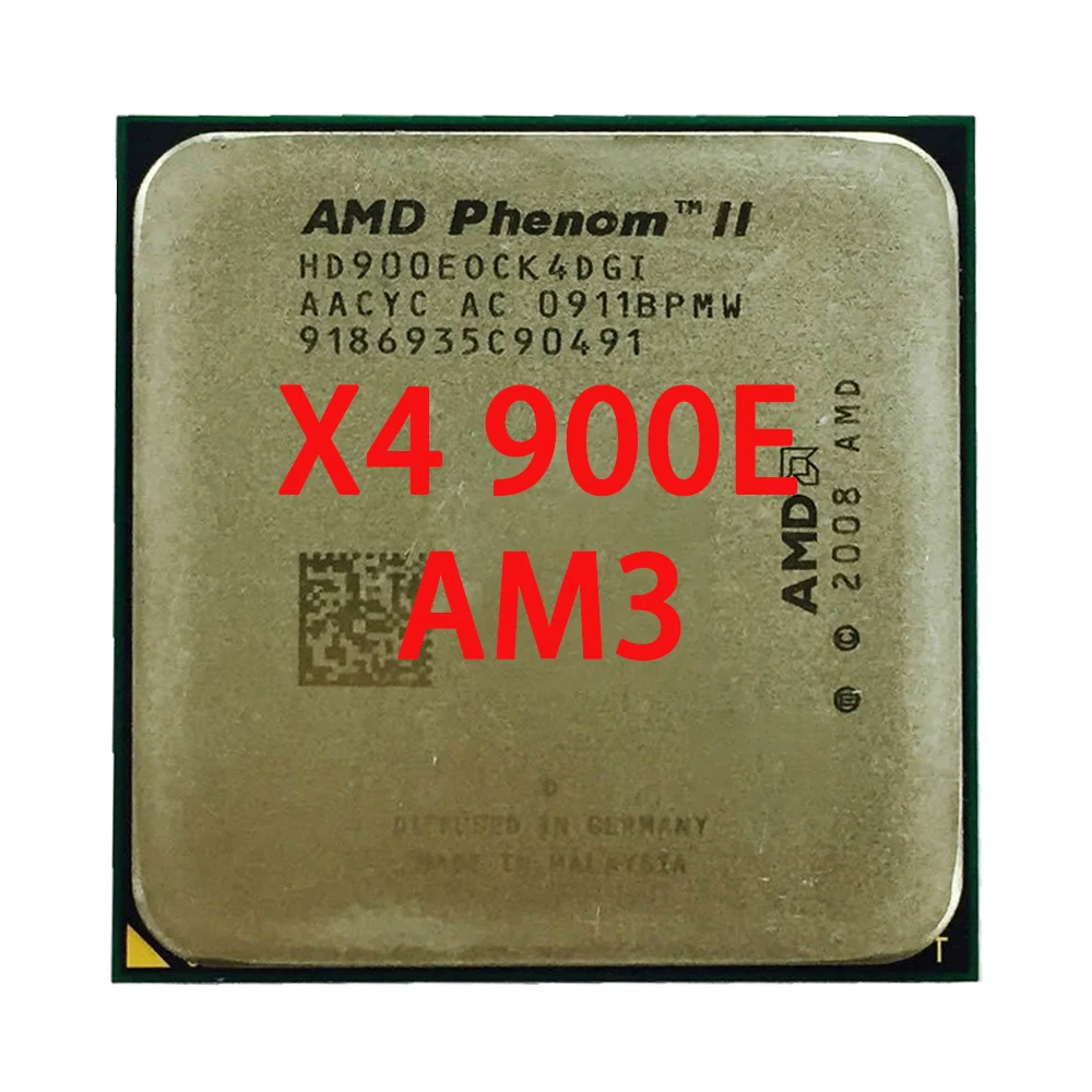 

AMD Phenom II X4 900e 2.4 GHz Quad-Core CPU Processor HD900EOCK4DGI Socket AM3