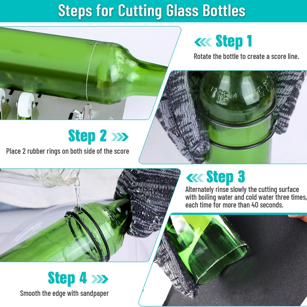 Резак Для Бутылок Из Металлического Стекла-домашний Декор Машина Резки Вина