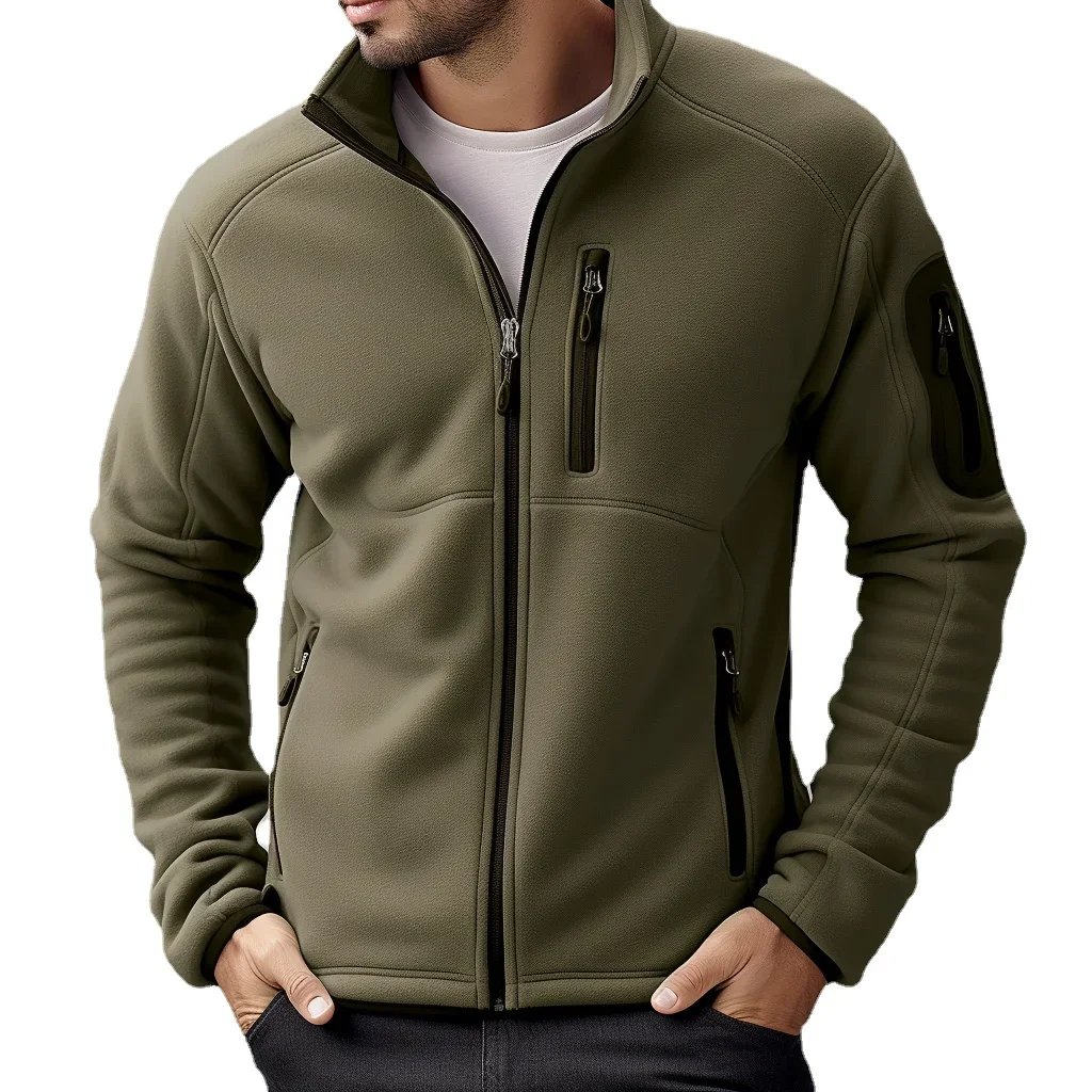 

Men's Vintage Fleece Jacket with Mesh Lining