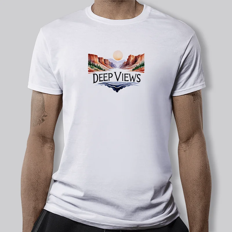 Футболка мужская прочная с круглым вырезом модная свободная Базовая рубашка из