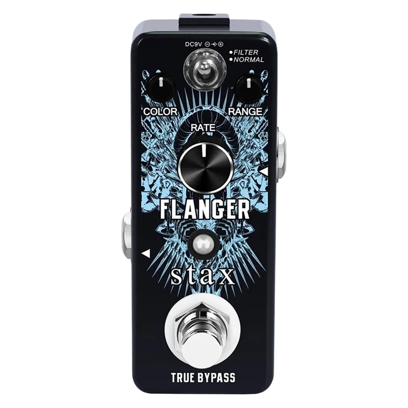 

Педаль для гитары Stax Flanger, винтажные аналоговые педали с эффектом Flanger для фильтра электрогитары и нормальных режимов, миниатюрный размер, ...