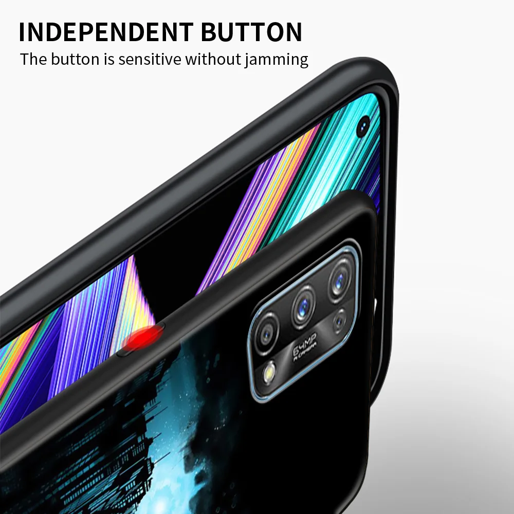 Чехол с логотипом Бэтмена для Realme C21 C15 8 7 6 Pro XT GT C3 C11 C12 C21Y мягкий чехол телефона Oppo