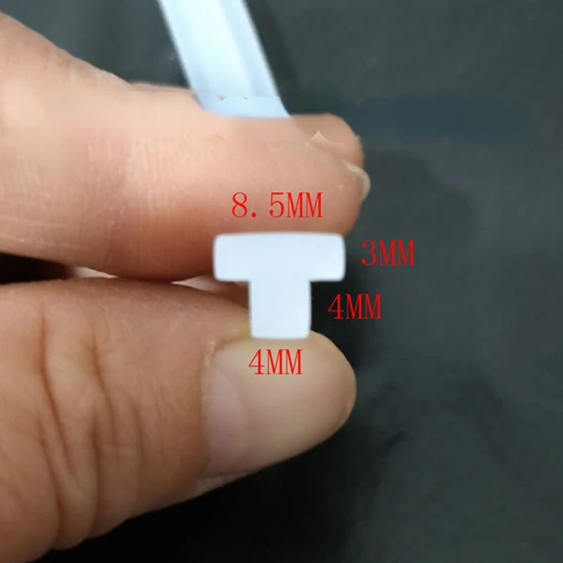

T-shapedgrooved sealing strip high temperature resistant silicone rubber anti-collision
