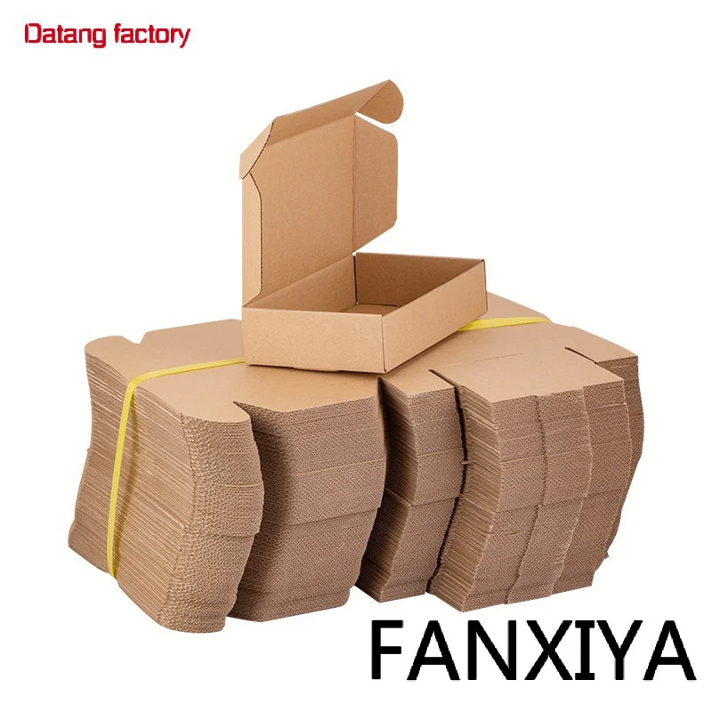 

Custom Print Logo Brown Cardboard Packaging Carton Kraft Corrugated Paper Boxes Factory Wholesale Shipping Mailer Box