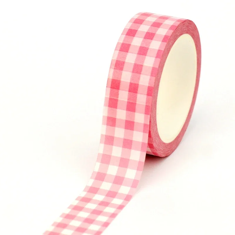 

Розовая клетчатая лента GREATHOPE WASHI TAPE для скрапбукинга