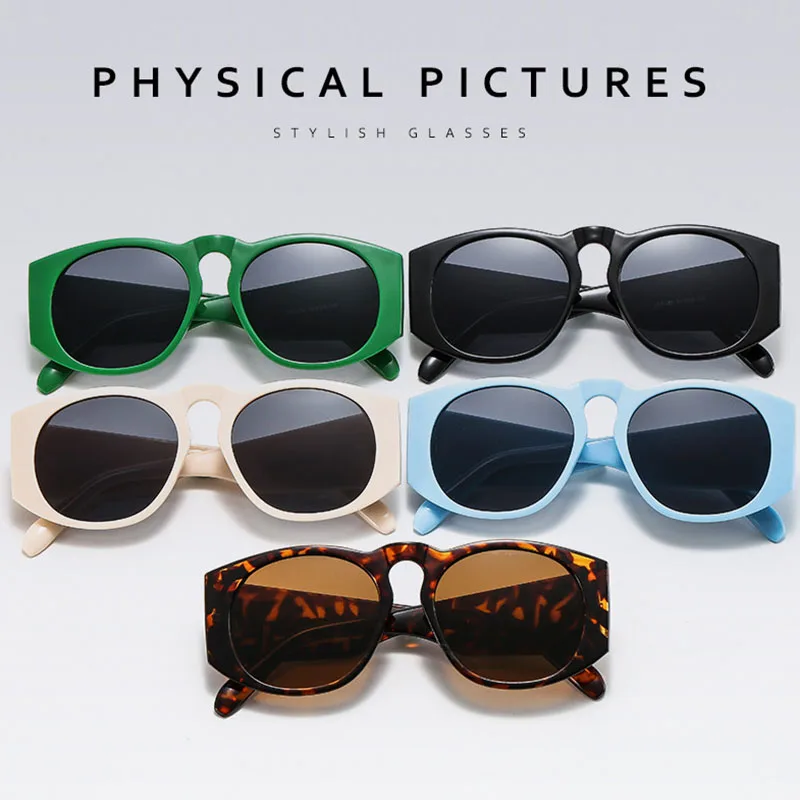 

Fashion Round Frame Travel Sunglasses Polarized Brand Design Anti-ultraviolet UV400 Casual Driver Sunglasses for Adult,Women,Men