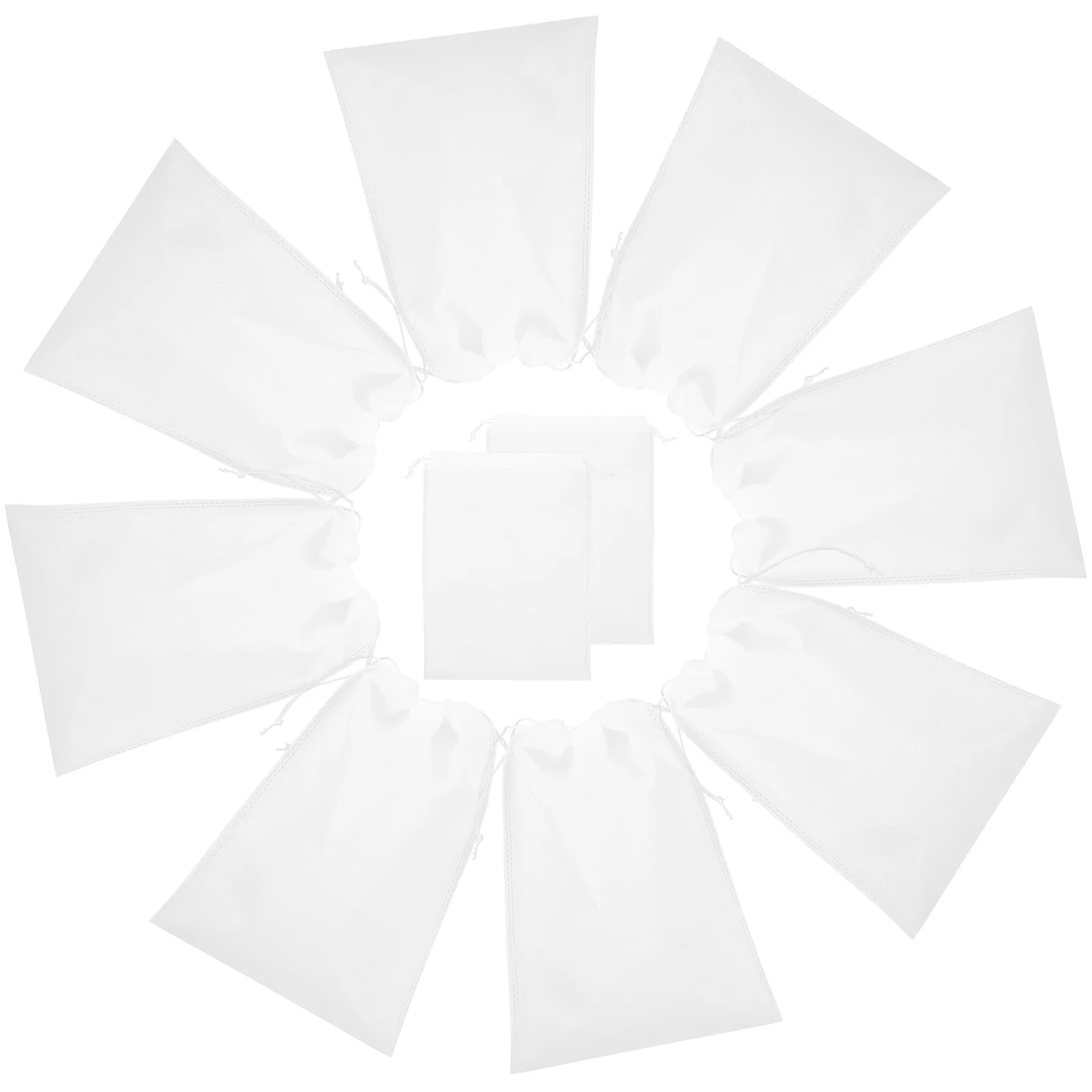 

10pcs Shoe Bags Small Storage Bag Shoe Bags For Storage Drawstring Pouch Shoe Covers For Travel