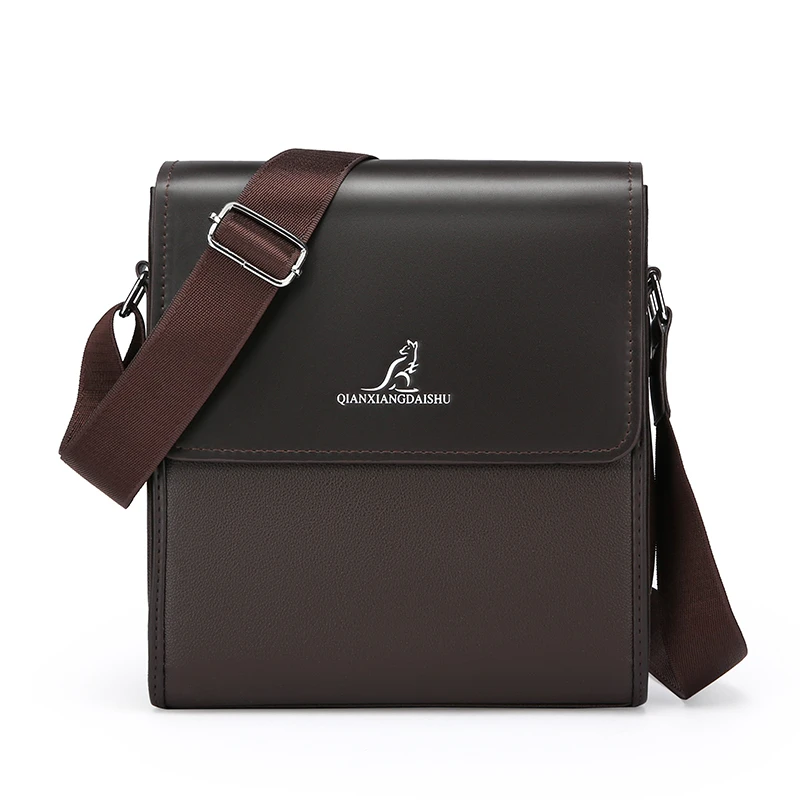 Сумка на плечо мужская кожаная квадратная 2024