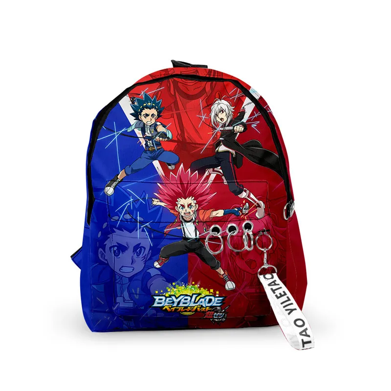 

Anime Beyblade Burst Evolution Men Women Backpack Fabric Oxford School Bag 3D Style Teenager Girls Child Bag Travel Backpack