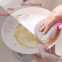 510pcs double side dishwashing sponge pan pot dish wash sponges household cleaning tools kitchen tableware dish washing brush