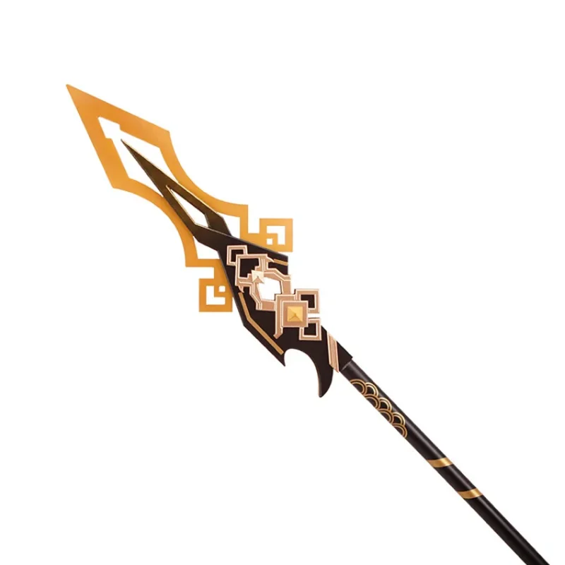 Игровой реквизит для косплея Genshin Impact Zhongli/zhong Li Vortex Vanquisher копье оружие Хэллоуин