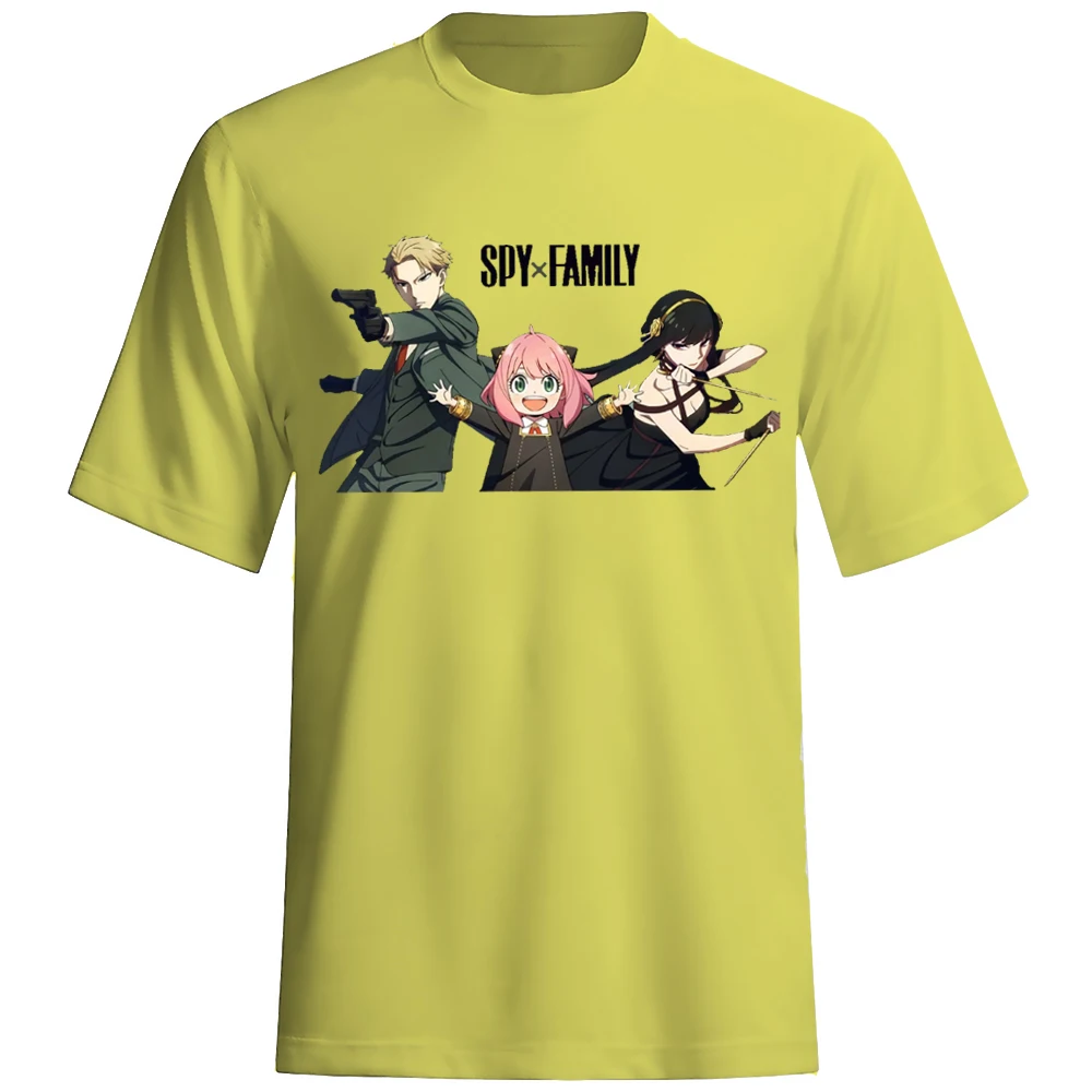 

Spy Play House Japanese Anime Character Printing T-Shirt Comics Home Comfort 2D Printing Men's T-shirt Adult Teen Casual Tops