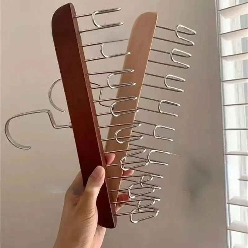 

Multifunctional Wooden Belt Hanger Women Sturdy & Durable Tie Belt Storage Case For Beanie Scarfs Bra Closet Supplies Bra Hanger