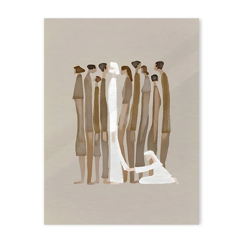 

Печать на холсте ASTRDECOR "Иисус", светлые цвета