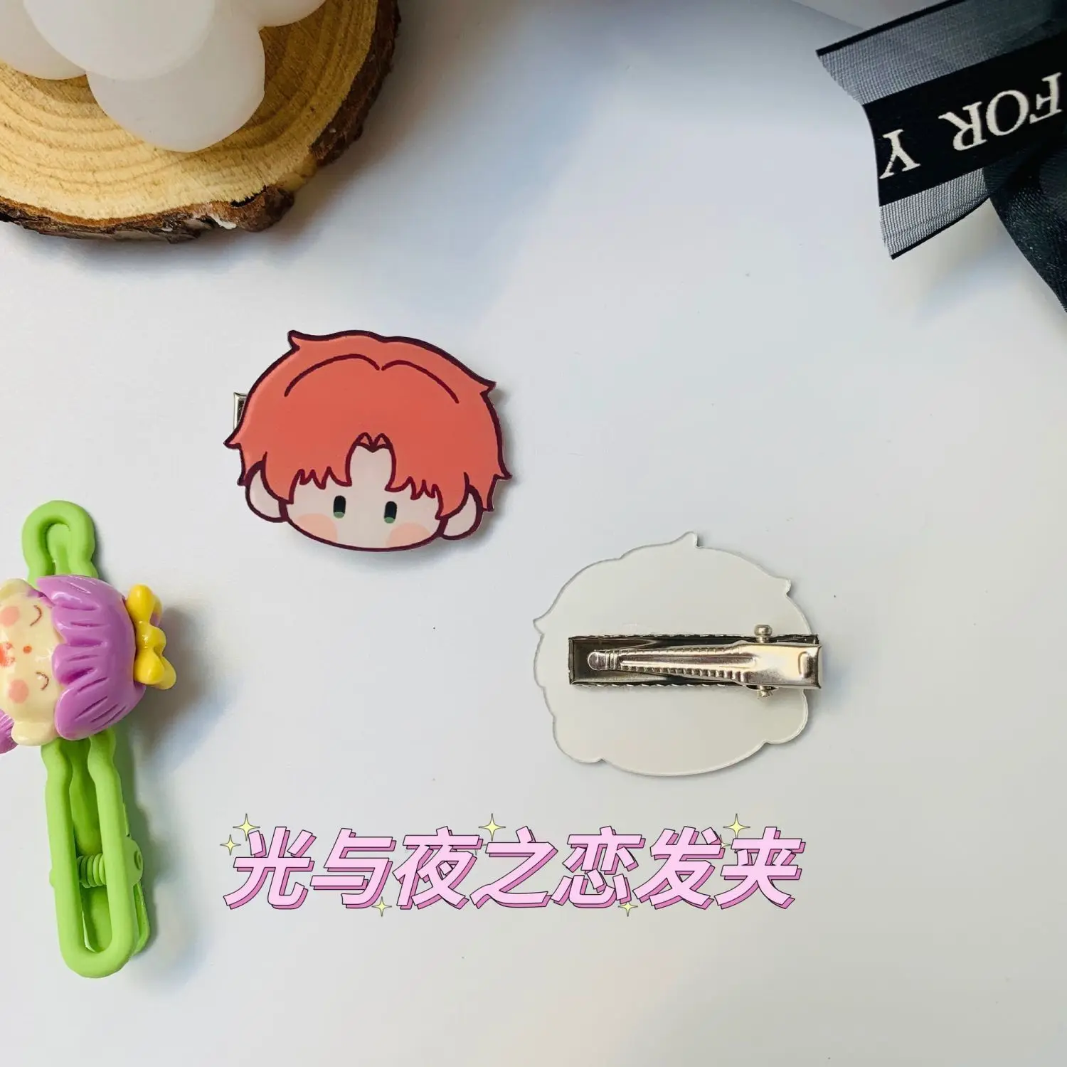 Женская и Ночная заколка для волос с изображением героев аниме Osborn Эвана