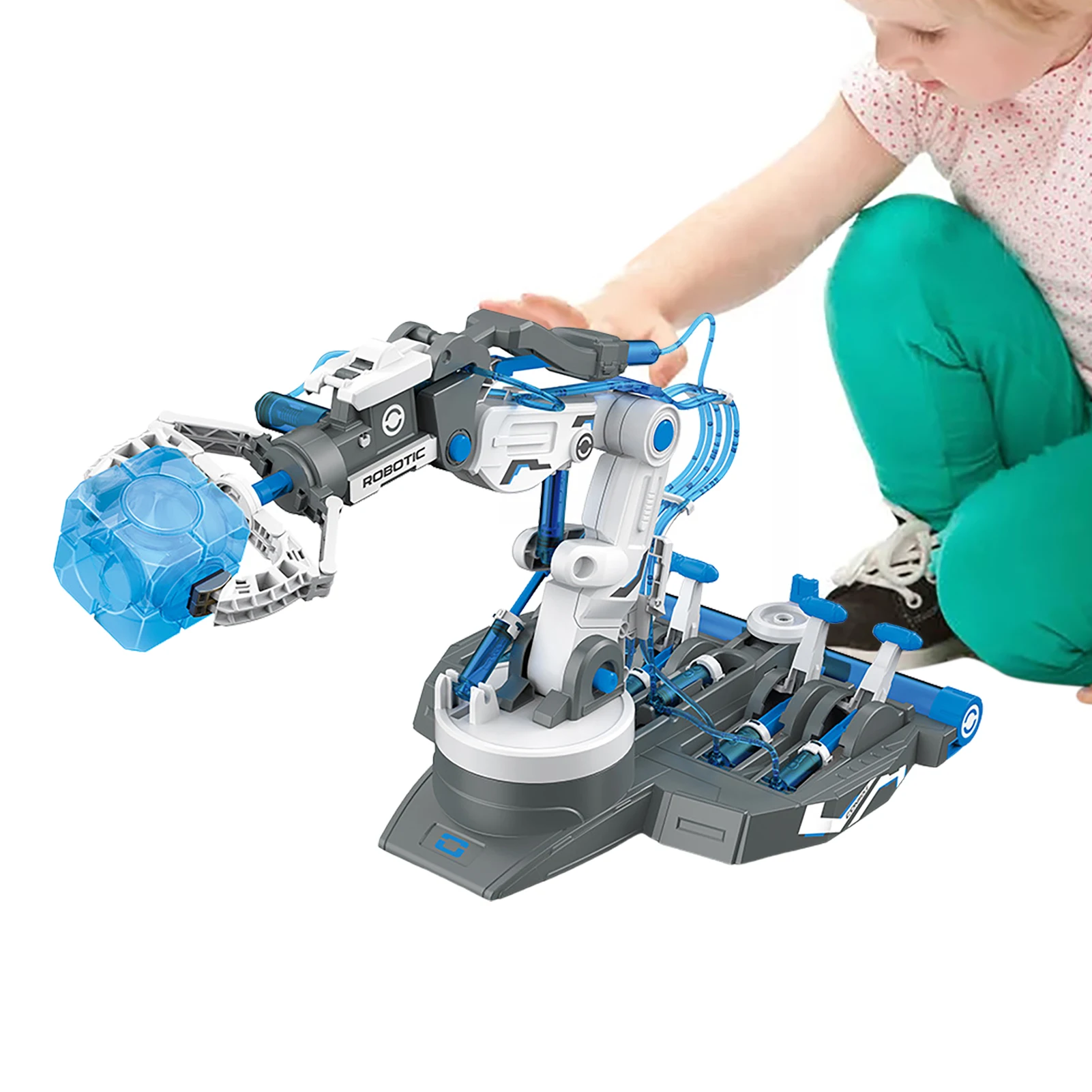 

Hydraulic Robot Mechanical Arm DIY Assembled Explore Kids Science Experiment Engineering Educational Toys Set For Children