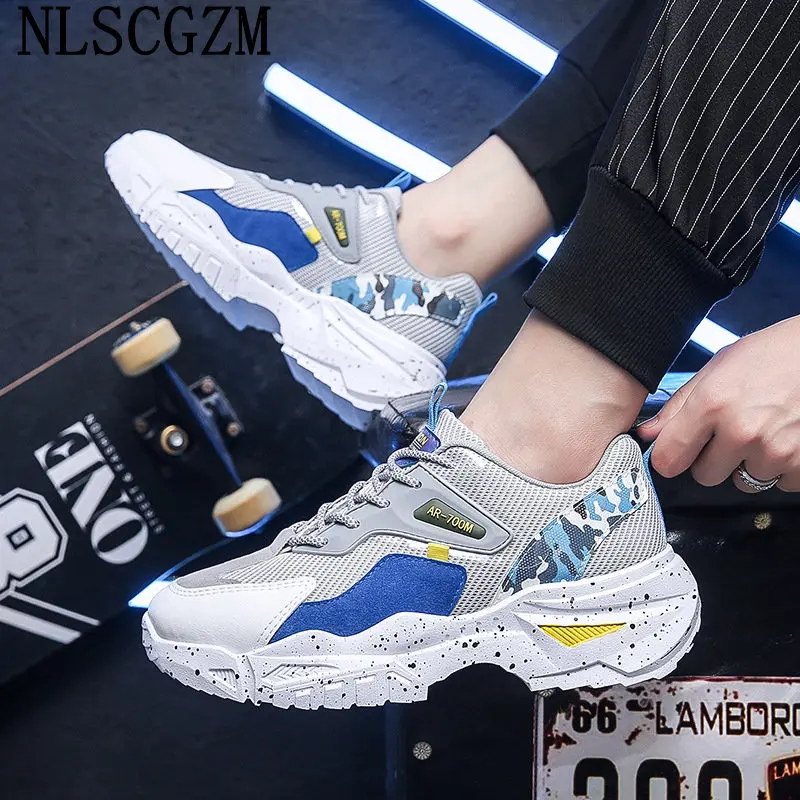 

Кроссовки мужские массивные, Спортивная повседневная обувь для бега, на платформе, 2023