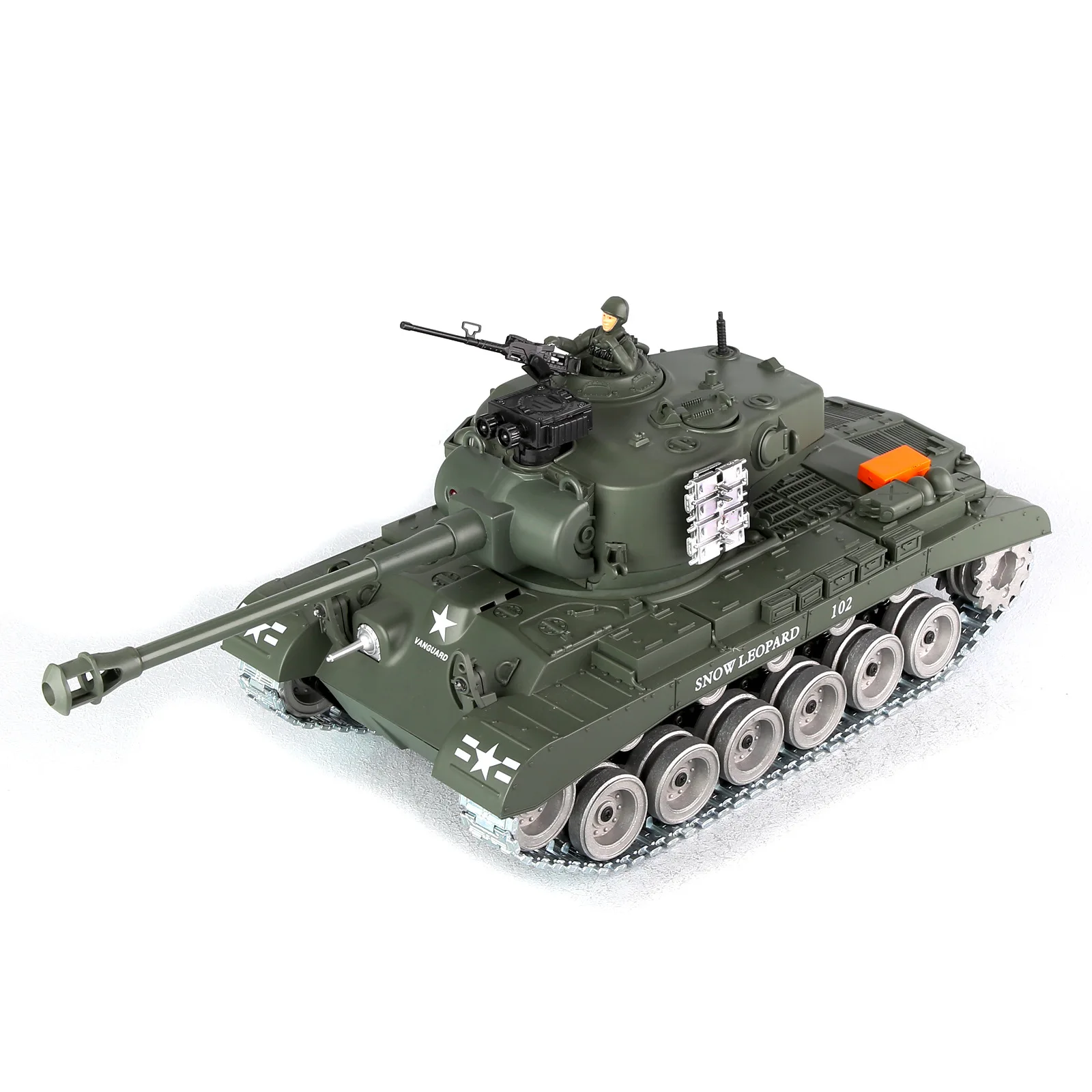 

Zl M26 Pershing Tank SimulationMetal Model 1:18 Charging Remote Control Car Rc Off-Road Climbing Track Car Children'S Toys Gifts