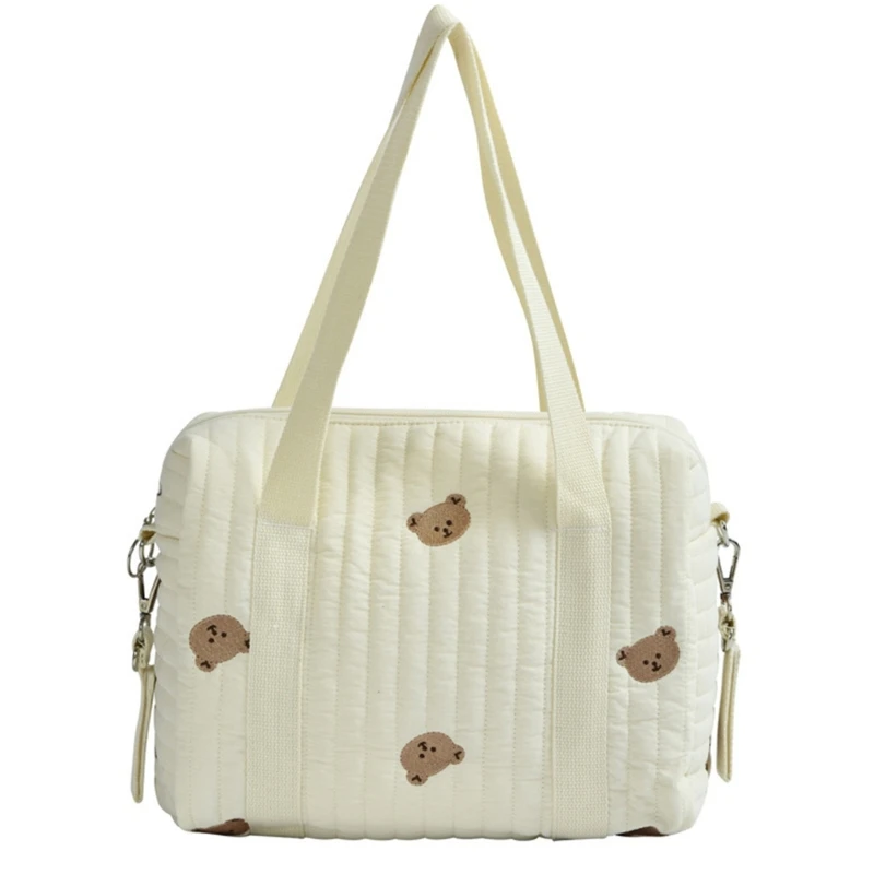 

Embroidery Quilted Stroller Diaper Bag Pram Organiser Bag Stroller Pushchair Storage Bag Mommy Bag Baby Pram Accessories QX2D