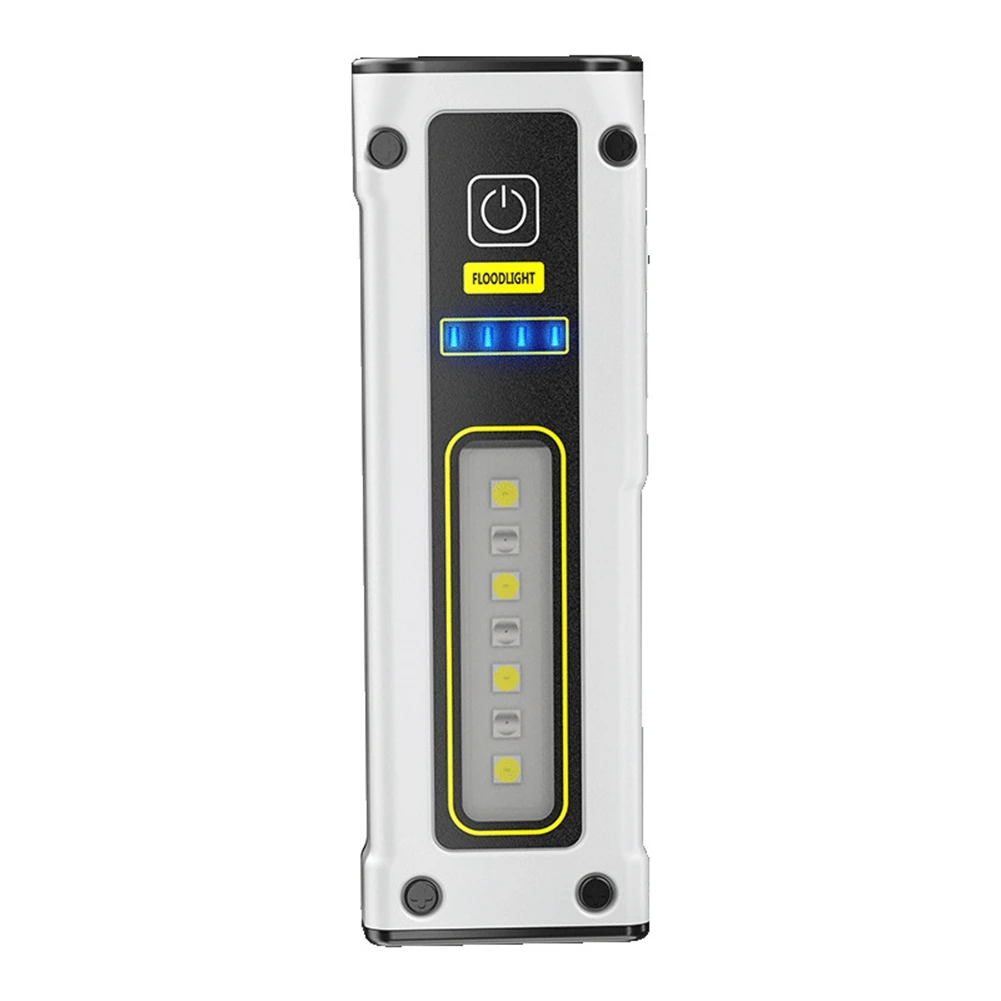 

Mini COB Flashlights Portable Rechargeable Strong Magnets Work Light LED Flashlight with Power Bank White