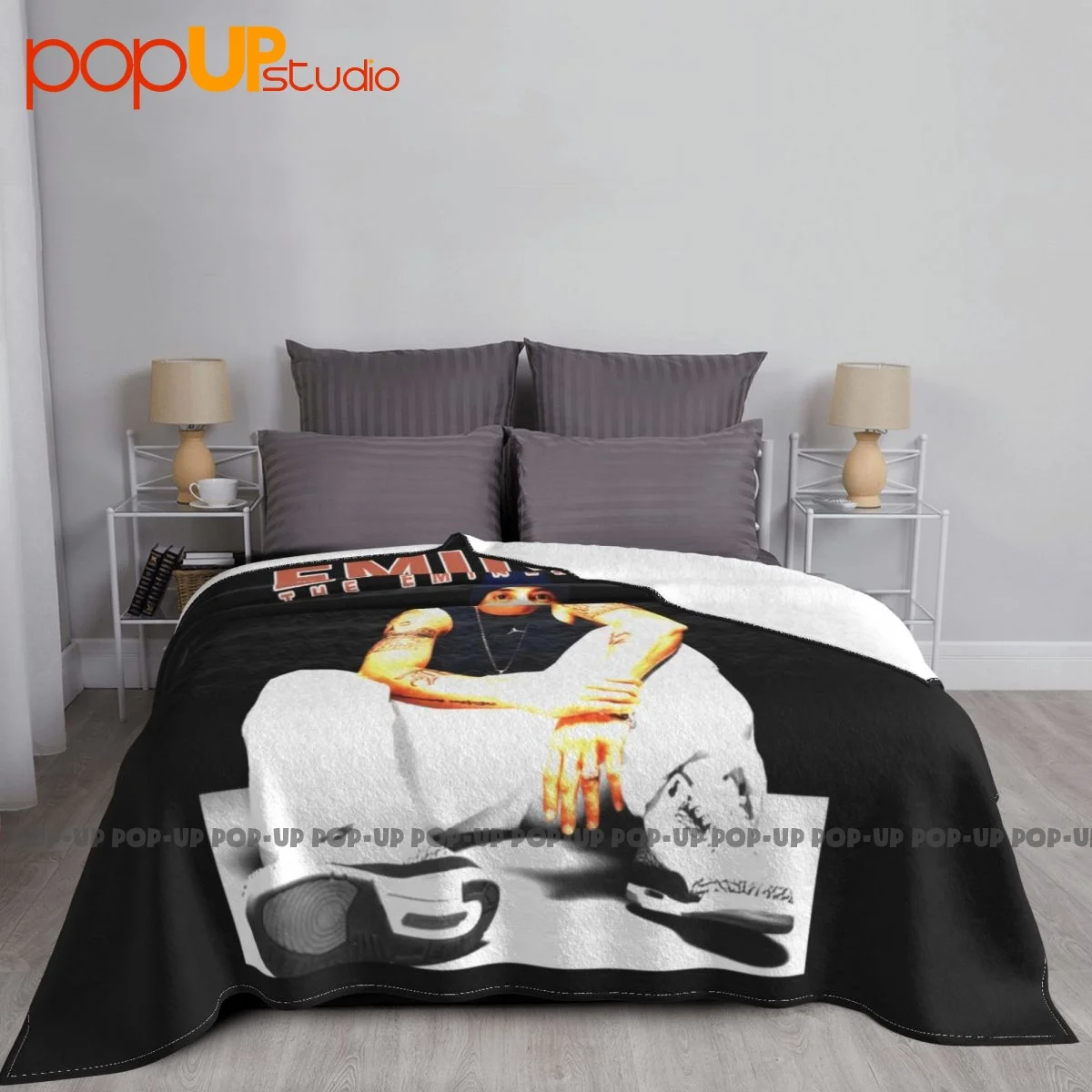 Альбом для шоу Эминема маленькая музыка рэп хип-хоп одеяло домашнее бархатное