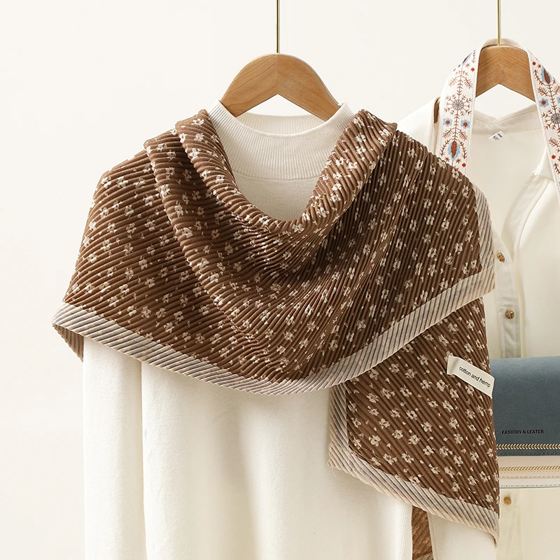 Женский шарф зимний теплый модный брендовый дизайнерский двусторонний одеяло