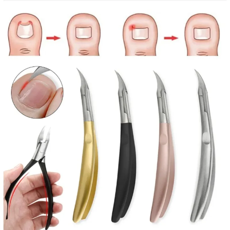

Nail Cutter Cuticle Nippers Paronychia Nail Clippers Profesional Ingrown Toenail Scissors Dead Skin Removal Pedicure Tool New