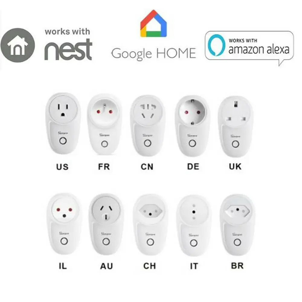 

Sonoff Smart Home Socket Plug Wifi S26 Remote Timer For IOS Alexa Google Home