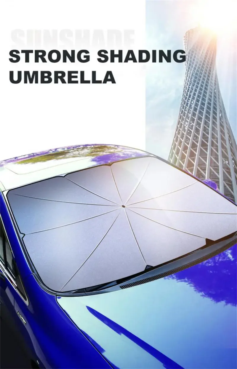 Автомобильный зонт от солнца лобовое стекло складной передний зонтик