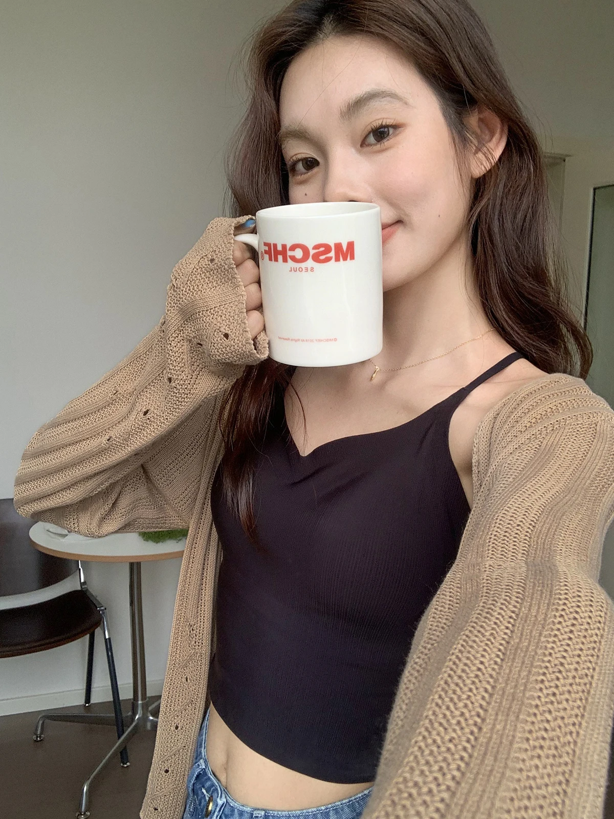 Женский кардиган с полосками Hello Cannon элегантный тонкий вязаный и лето 2024